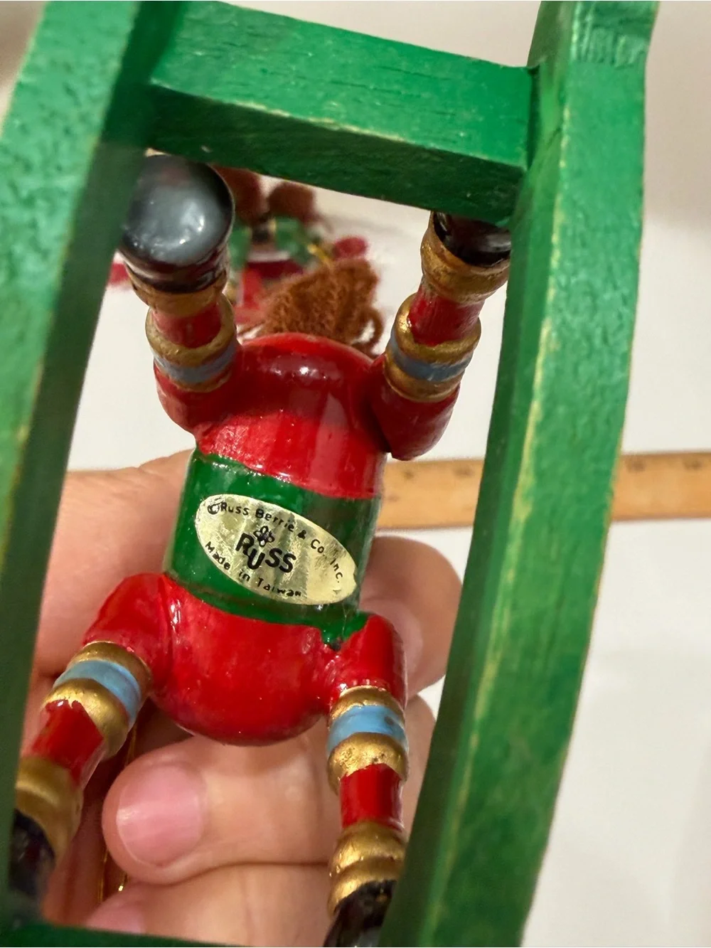 RUSS COUNTRY VINTAGE ORNAMENT PAINTED ROCKING HORSE lot